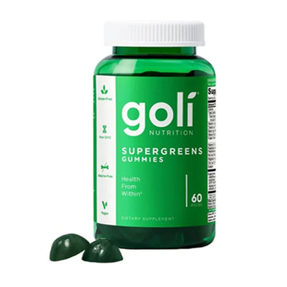 Goli Ashwagandha & Vitamin D Gummy - 60 Capsule - Mixed Berry, KSM - 66, Vegan, Plant Based, Non - GMO, Gluten - Free & Gelatin Free - FloraDigest Co.
