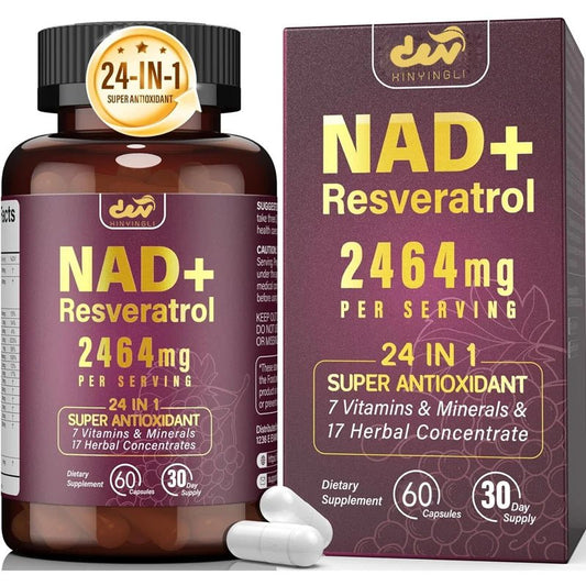 NAD supplement pure organic liposome NAD+containing resveratrol supplement - enhances NAD+anti - aging, energy, and focus - FloraDigest Co.