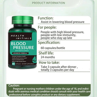 Nattokinase Capsules Blood Vessel Clean Dissolve Blood Clots Lowering Pressure Prevent Arteriosclerosis Improve Vascular Health - FloraDigest Co.