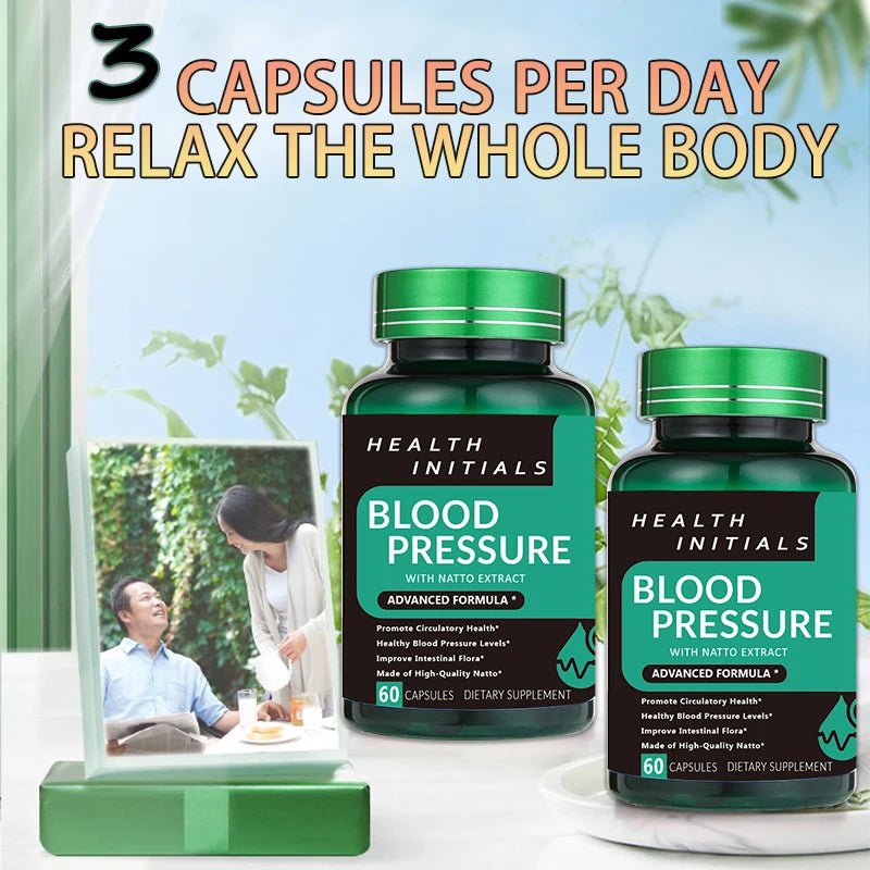 Nattokinase Capsules Blood Vessel Clean Dissolve Blood Clots Lowering Pressure Prevent Arteriosclerosis Improve Vascular Health - FloraDigest Co.