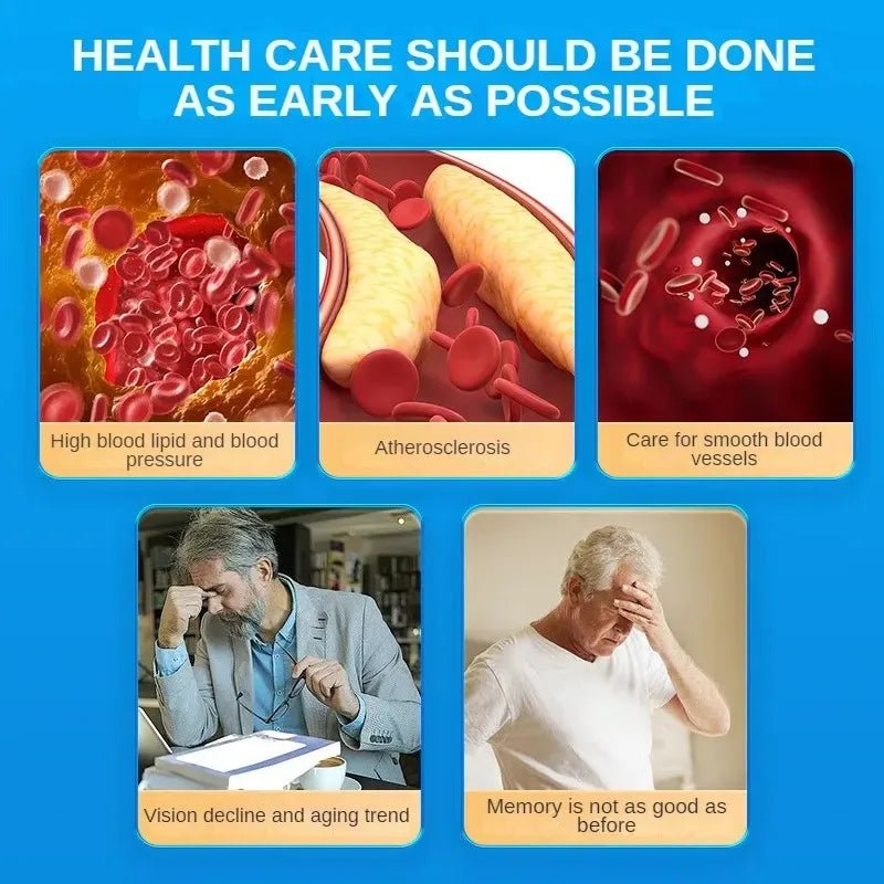 Nattokinase Capsules Blood Vessel Clean Dissolve Blood Clots Lowering Pressure Prevent Arteriosclerosis Improve Vascular Health - FloraDigest Co.